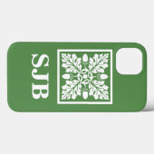 Glade Green Acorn en Leaf Tegel Design Case-Mate iPhone Case (Achterkant (horizontaal))