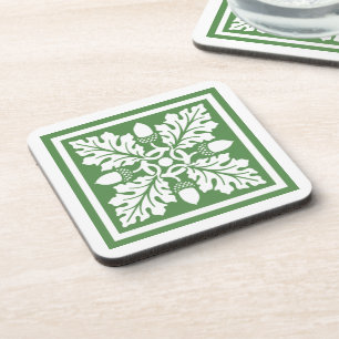 Glade Greent Acorn en Leaf Tegel Design Onderzetter