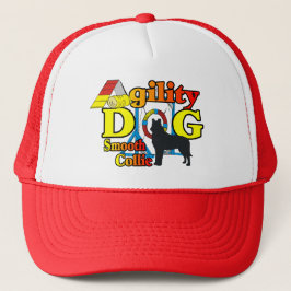 Gladharige collie agility shirts cadeaus trucker pet