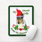 Gladharige Collie Kerstcadeaus Muismat (Met muis)
