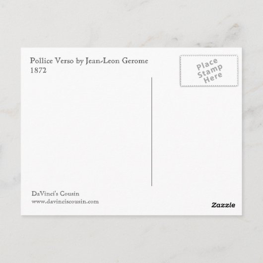 Gladiator-Briefkaart Briefkaart (Achterkant)