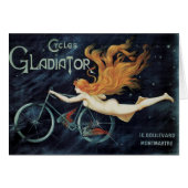 Gladiator Cycles,  Victoriaans Art Nouveau (Voorkant Horizontaal)