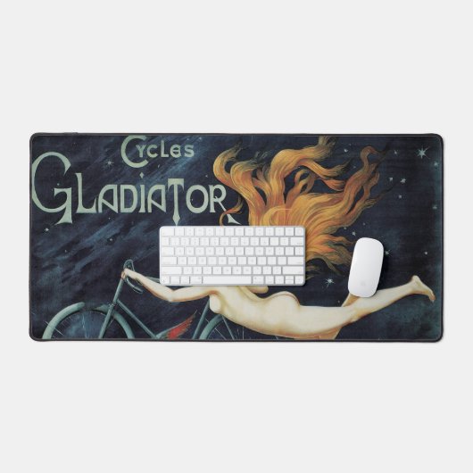 Gladiator Cycles,  Victoriaans Art Nouveau Bureaumat (Keyboard & Muis)
