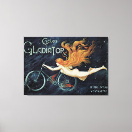 Gladiator Cycles,  Victoriaans Art Nouveau Canvas Afdruk