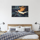 Gladiator Cycles,  Victoriaans Art Nouveau Canvas Afdruk (Insitu (Slaapkamer))