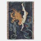 Gladiator Cycles,  Victoriaans Art Nouveau Deken (Voorkant Verticaal)