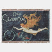 Gladiator Cycles,  Victoriaans Art Nouveau Deken (Voorkant)