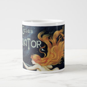 Gladiator Cycles,  Victoriaans Art Nouveau Grote Koffiekop