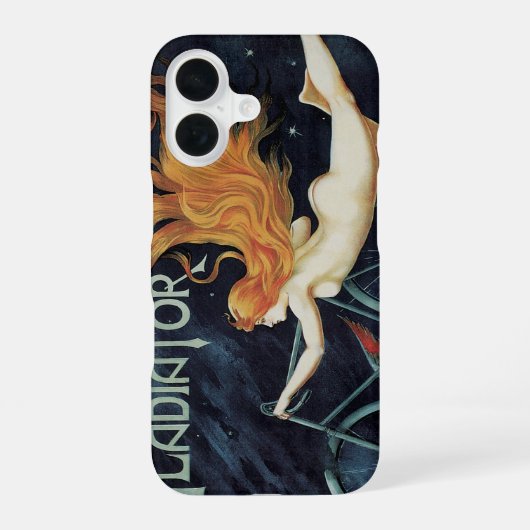 Gladiator Cycles,  Victoriaans Art Nouveau iPhone 16 Hoesje (Achterkant)
