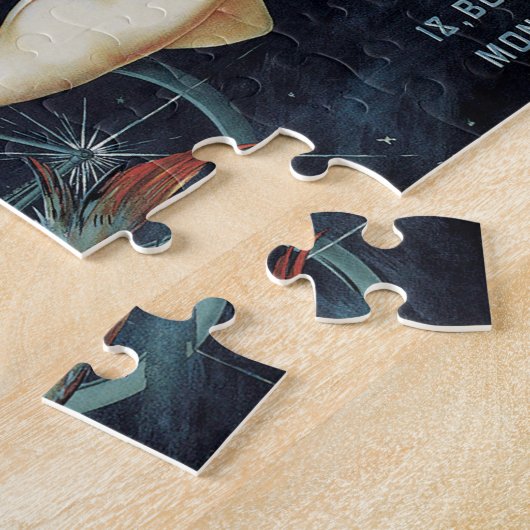 Gladiator Cycles,  Victoriaans Art Nouveau Legpuzzel (Zijkant)