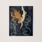 Gladiator Cycles,  Victoriaans Art Nouveau Legpuzzel (Verticaal)
