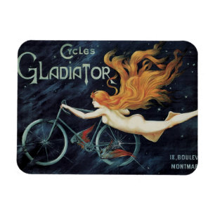 Gladiator Cycles,  Victoriaans Art Nouveau Magneet