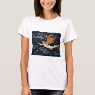 Gladiator Cycles, Victoriaans Art Nouveau T-shirt