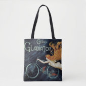 Gladiator Cycles,  Victoriaans Art Nouveau Tote Bag (Voorkant)