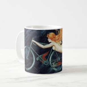 Gladiator Cycles, Vintage Victoriaanse Art Nouveau Koffiemok