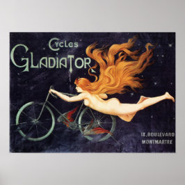 GLADIATOR fietsen  Frans Poster Art Nouveau