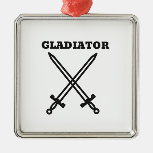 Gladiator Metalen Ornament (Voorkant)