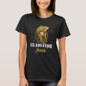Gladiator Mode Spartan Helmet  Motivation Gym Work T-shirt (Voorkant)