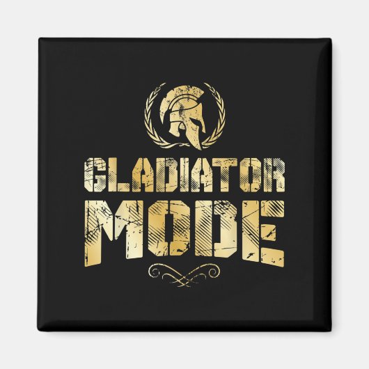 Gladiator Mode Spartan Mythology Workout Warrior G Magneet (Voorkant)