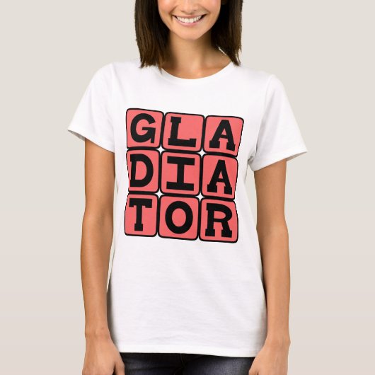 Gladiator, Onverschrokken Vechter T-shirt (Voorkant)