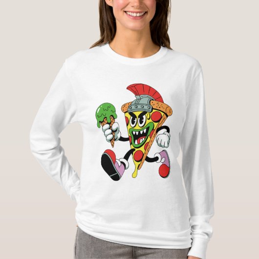 Gladiator Pizza Slice Italiaanse Brainrot Vrouwen T-shirt (Voorkant)