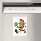 Gladiator Pizza Slice Italian Brainrot Magneet (Insitu (Vaatwasser))