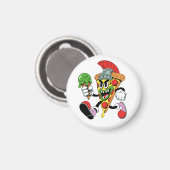 Gladiator Pizza Slice Italian Brainrot Magneet (Voorkant / Achterkant)