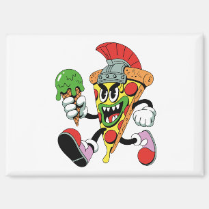 Gladiator Pizza Slice Italian Brainrot Magneet