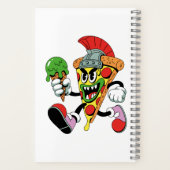Gladiator Pizza Slice Italian Brainrot Notitieboek (Achterkant)