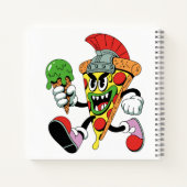 Gladiator Pizza Slice Italian Brainrot Notitieboek (Achterkant)