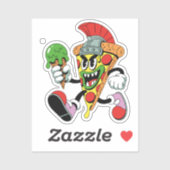 Gladiator Pizza Slice Italian Brainrot Sticker (Vel)