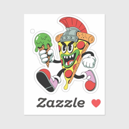Gladiator Pizza Slice Italian Brainrot Sticker (Vel)