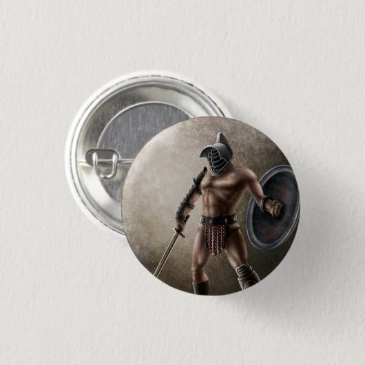 Gladiator Ronde Button 3,2 Cm (Voorkant /achterkant)
