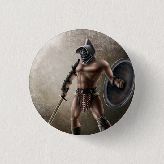 Gladiator Ronde Button 3,2 Cm (Voorkant)