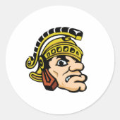 Gladiator Ronde Sticker (Voorkant)