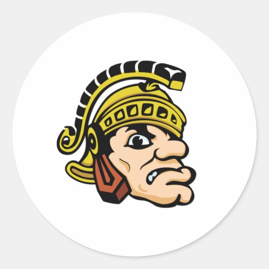 Gladiator Ronde Sticker (Voorkant)