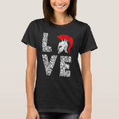 Gladiator Spartan Soldier Warrior Helm T-shirt (Voorkant)
