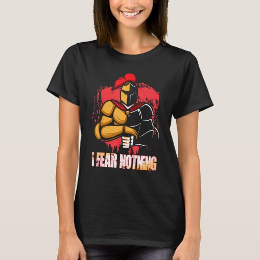 Gladiator Warrior Helmet Sword T-shirt (Voorkant)