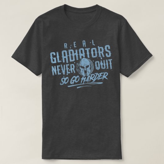Gladiator Workout Motivation Gym Fitness Mma Spart T-shirt (Design voorkant)