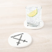 Gladiator Zandsteen Onderzetter (Zijkant)