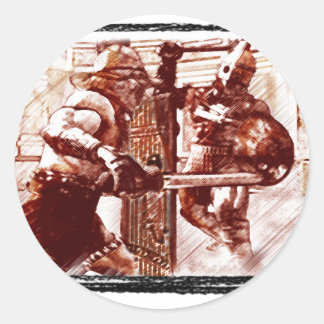 Gladiatoren in Arena Ronde Sticker