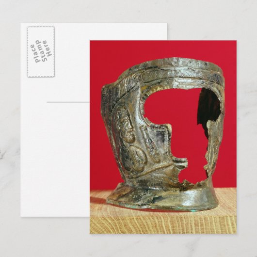 Gladiatormasker van Gallo-Roman Briefkaart (Voorkant / Achterkant)