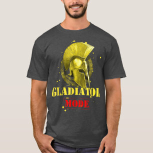 Gladiatormodus Motivatie Gym Workout Spartan Hel T-shirt