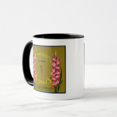 Gladiola Brand Citrus Crate Label Mok (Voorkant links)