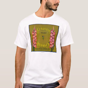 Gladiola Brand Citrus Crate Label T-shirt