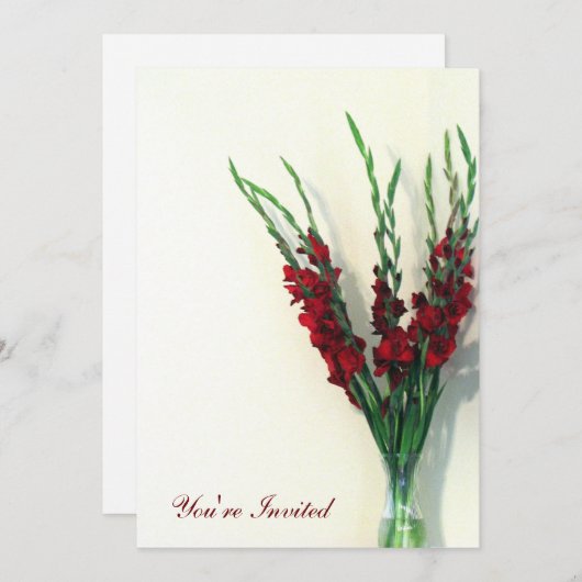 Gladiola Kaart (Voorkant / Achterkant)