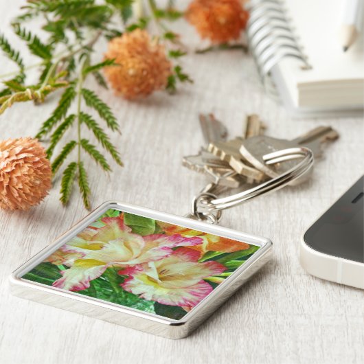 Gladiola Sleutelhanger (Zijkant)