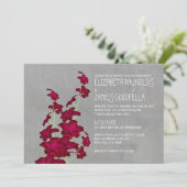 Gladiolas Wedding Invitations Kaart (Staand voorkant)