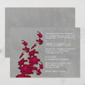 Gladiolas Wedding Invitations Kaart (Voorkant / Achterkant)