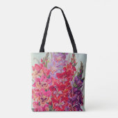 Gladiolen in bloei tote bag (Achterkant)